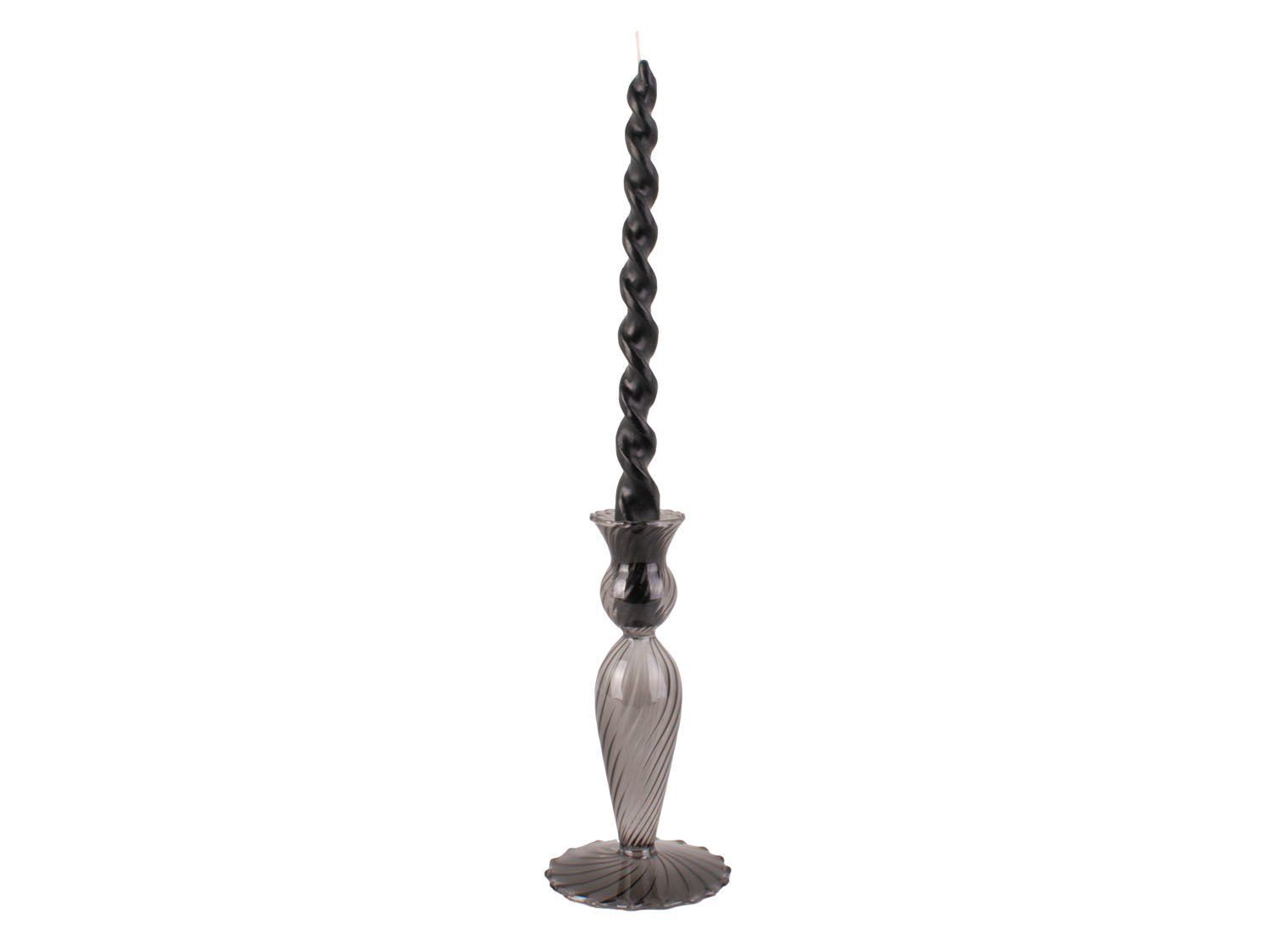 Kandelaar Tammoro Glas Zwart Ø9 cm - Afbeelding 2