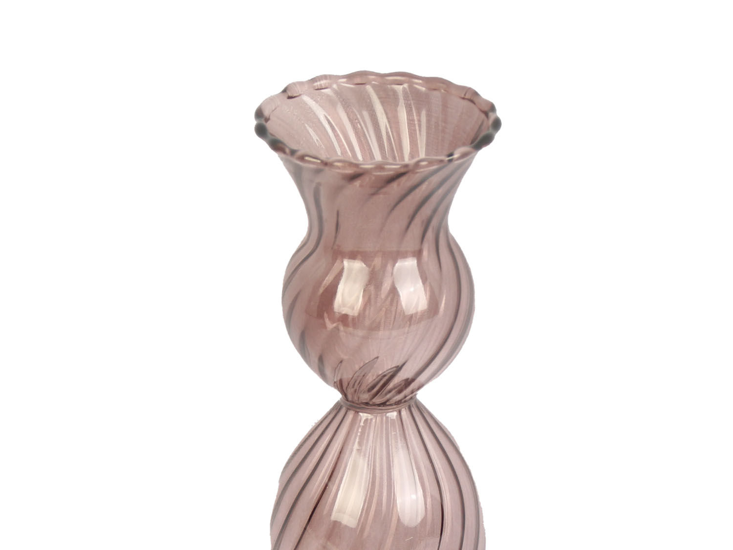 Kandelaar Praume Glas Bruin Ø9 cm - Afbeelding 3
