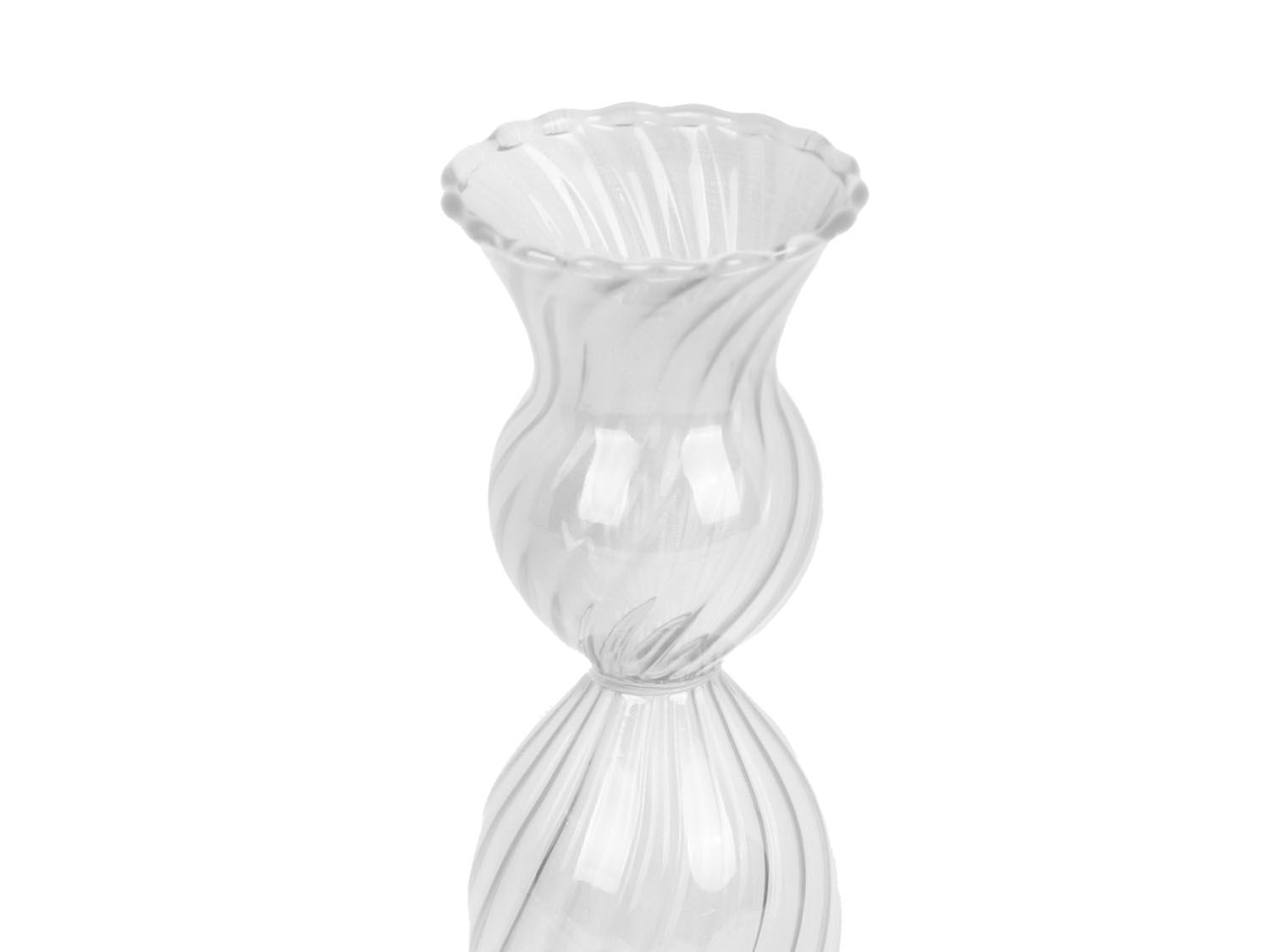 Kandelaar Soorrak Glas Transparant Ø9 cm - Afbeelding 3