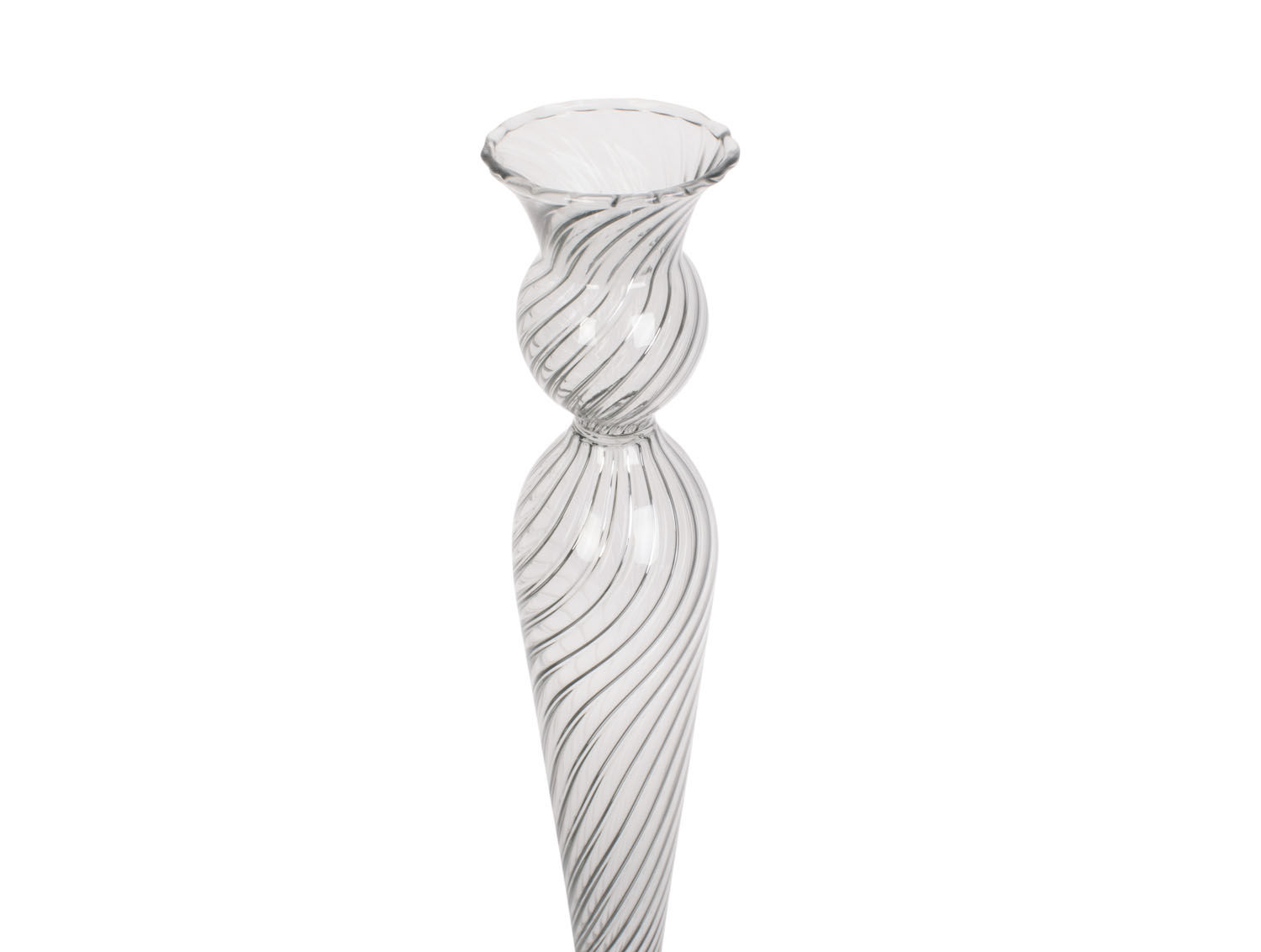 Kandelaar Brise Glas Transparant Ø9 cm - Afbeelding 3