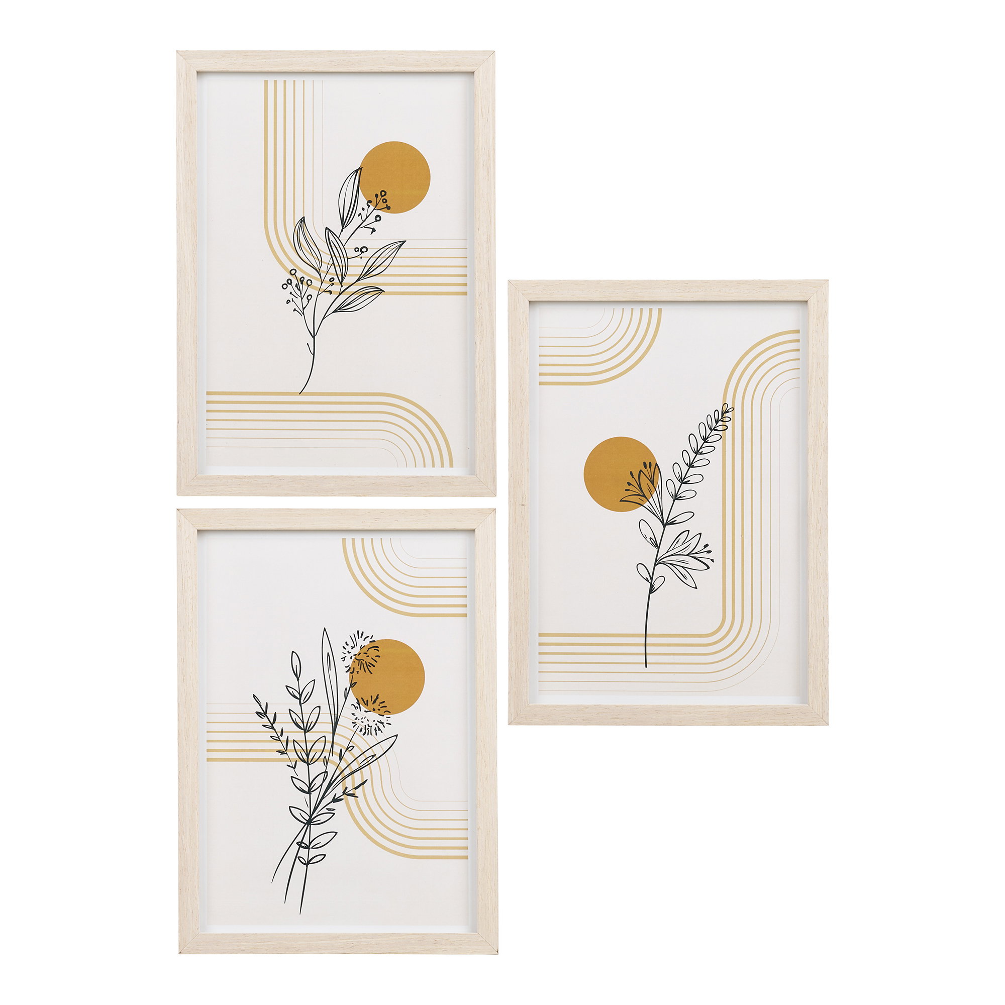 Fotolijst Poormena Glas Naturel - Set van 3
