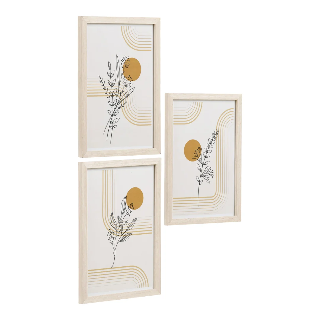 Fotolijst Poormena Glas Naturel - Set van 3 - Afbeelding 2