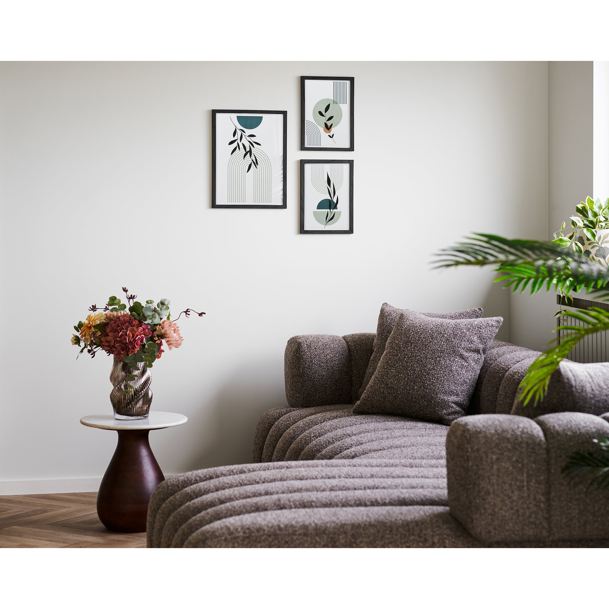 Woonaccessoire Grevone Glas Zwart - Set van 3 - Afbeelding 6
