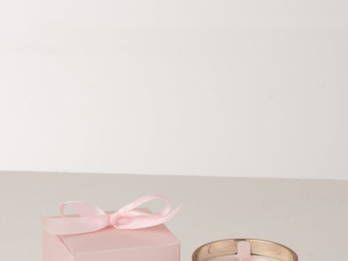 Geurkaars Brontel Palmwas Roze in roze glas met cadeauverpakking, zachte bloemige uitstraling