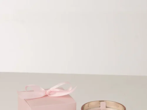 Geurkaars Brontel Palmwas Roze in roze glas met cadeauverpakking, zachte bloemige uitstraling