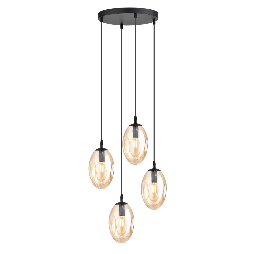 Hanglamp Truvona Zwart Ø12 cm