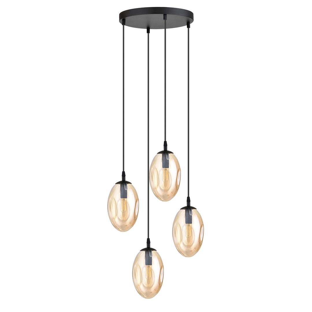 Hanglamp Truvona Zwart Ø12 cm - Afbeelding 2