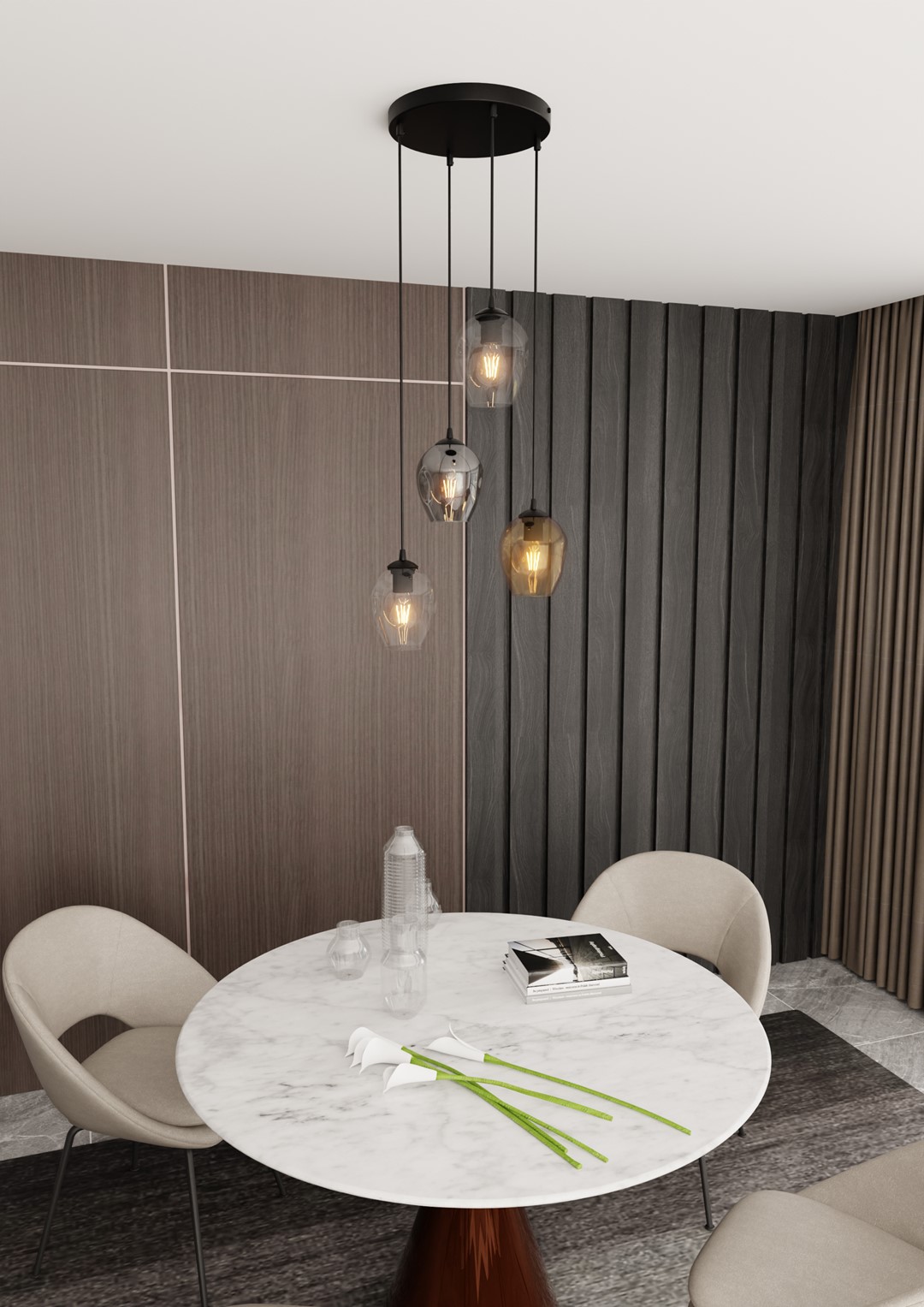 Hanglamp Troska Zwart Ø14 cm - Afbeelding 3