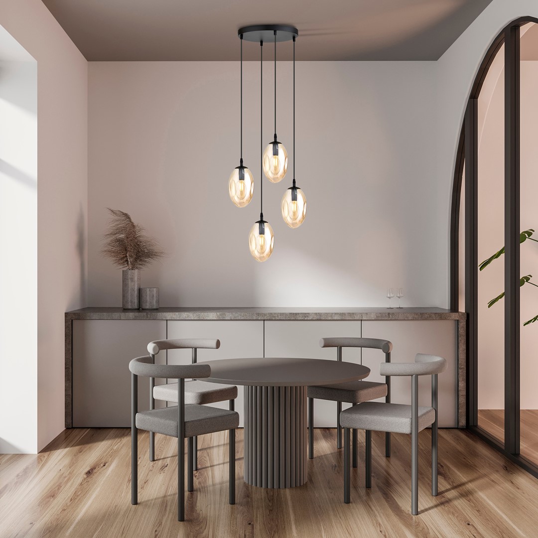 Hanglamp Truvona Zwart Ø12 cm - Afbeelding 3