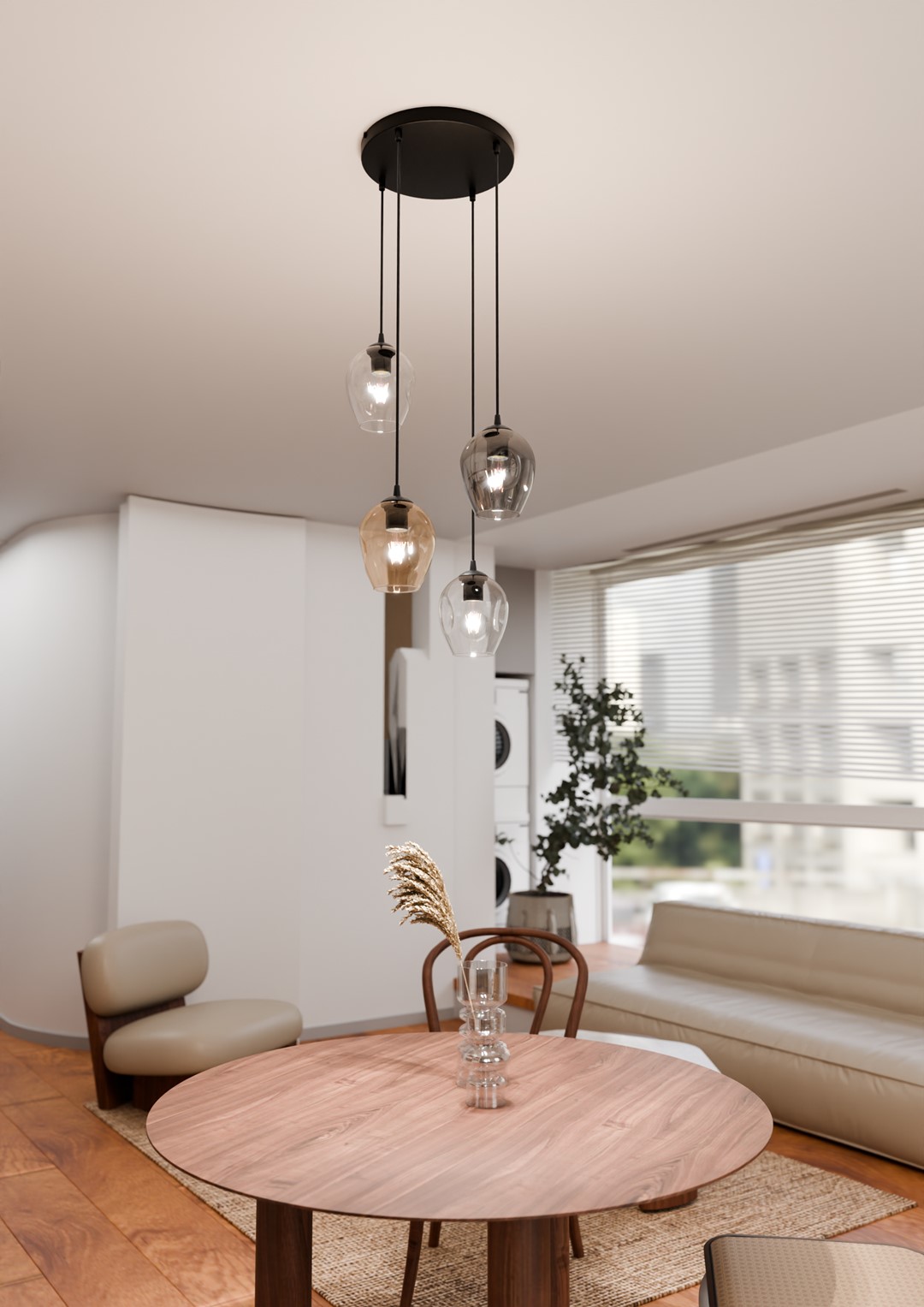 Hanglamp Troska Zwart Ø14 cm - Afbeelding 4