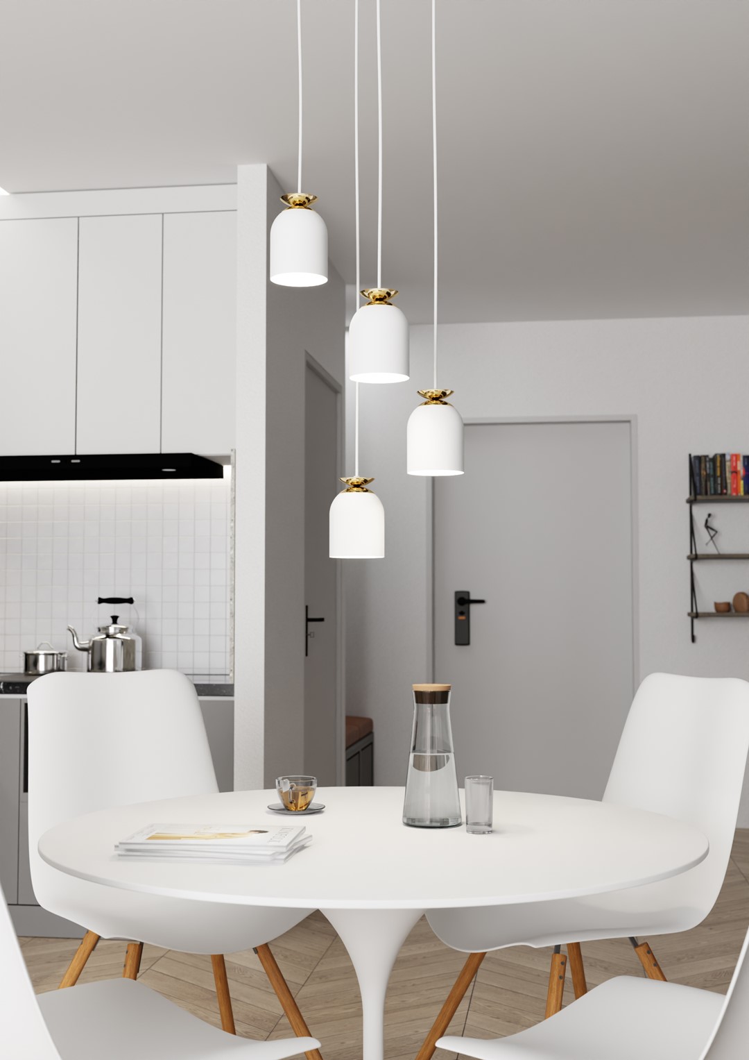 Hanglamp Nielia Wit Ø11 cm - Afbeelding 4