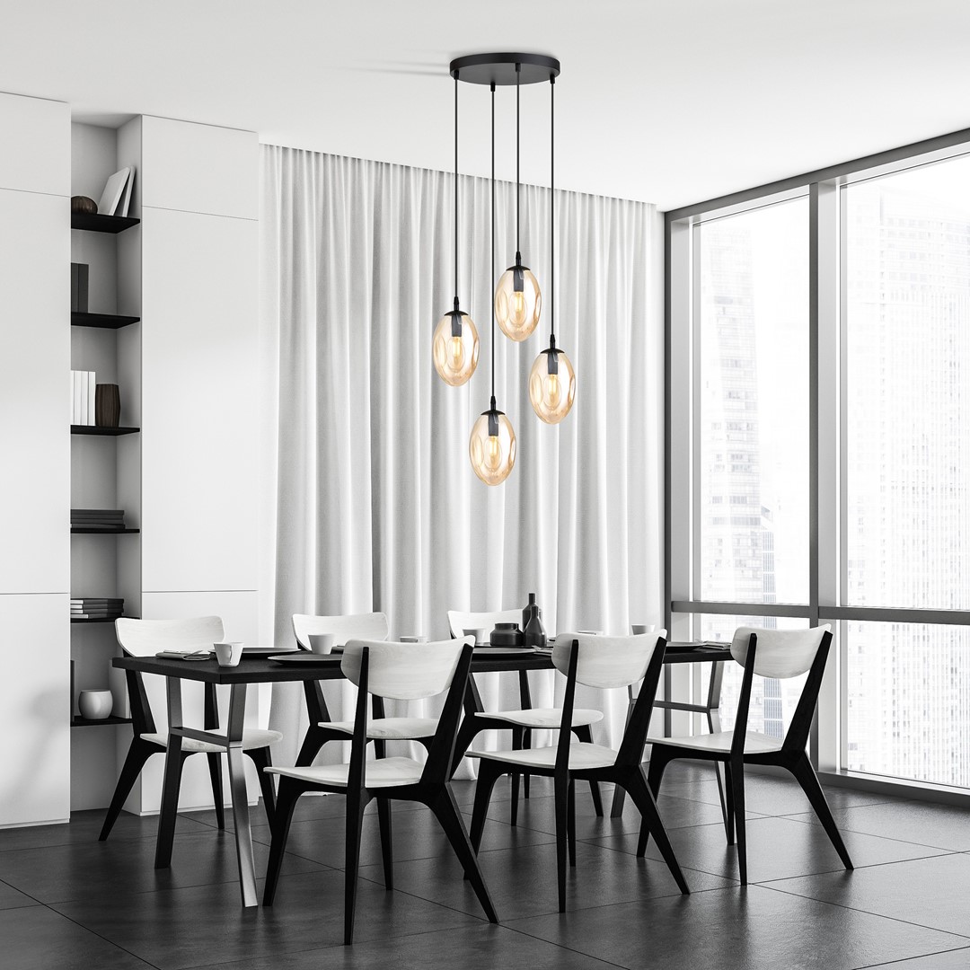 Hanglamp Truvona Zwart Ø12 cm - Afbeelding 4