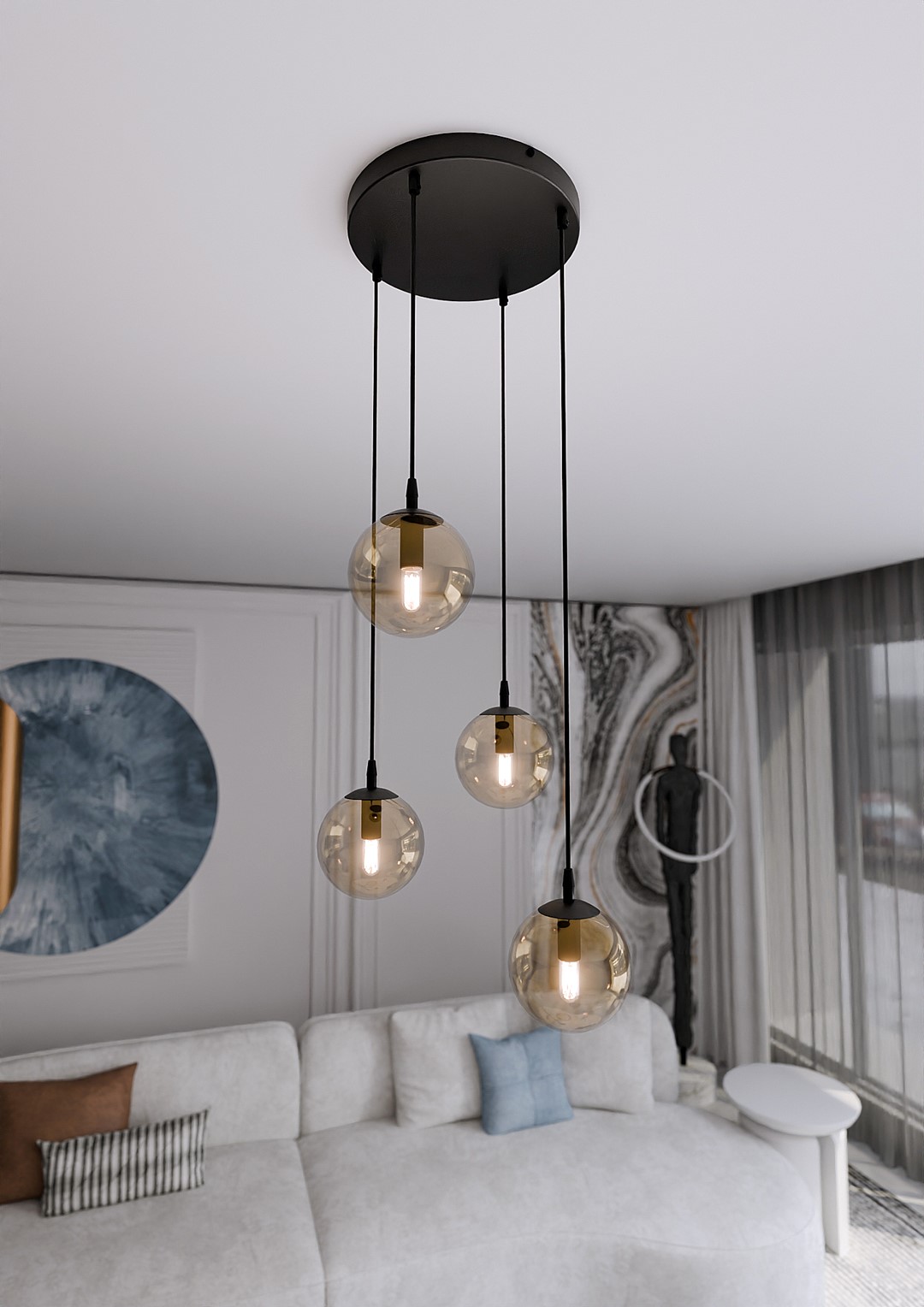 Hanglamp Mardella Zwart Ø14 cm - Afbeelding 4