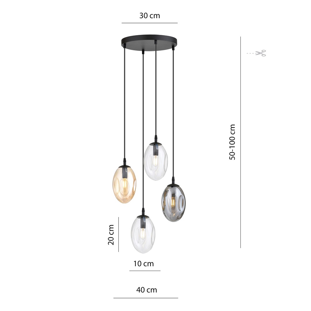 Hanglamp Graurdil Zwart Ø12 cm - Afbeelding 5