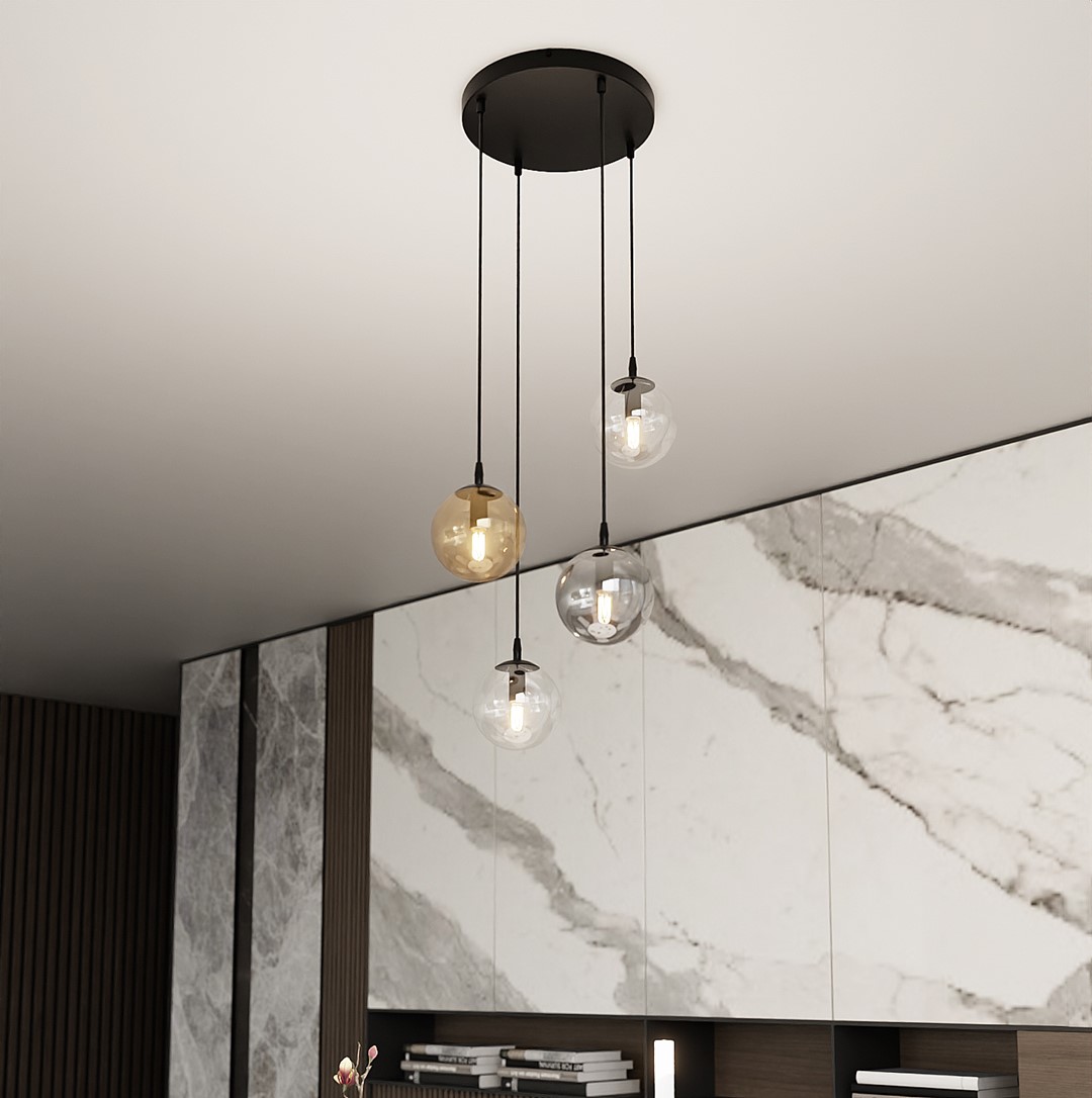Hanglamp Pralvek Zwart Ø14 cm - Afbeelding 6