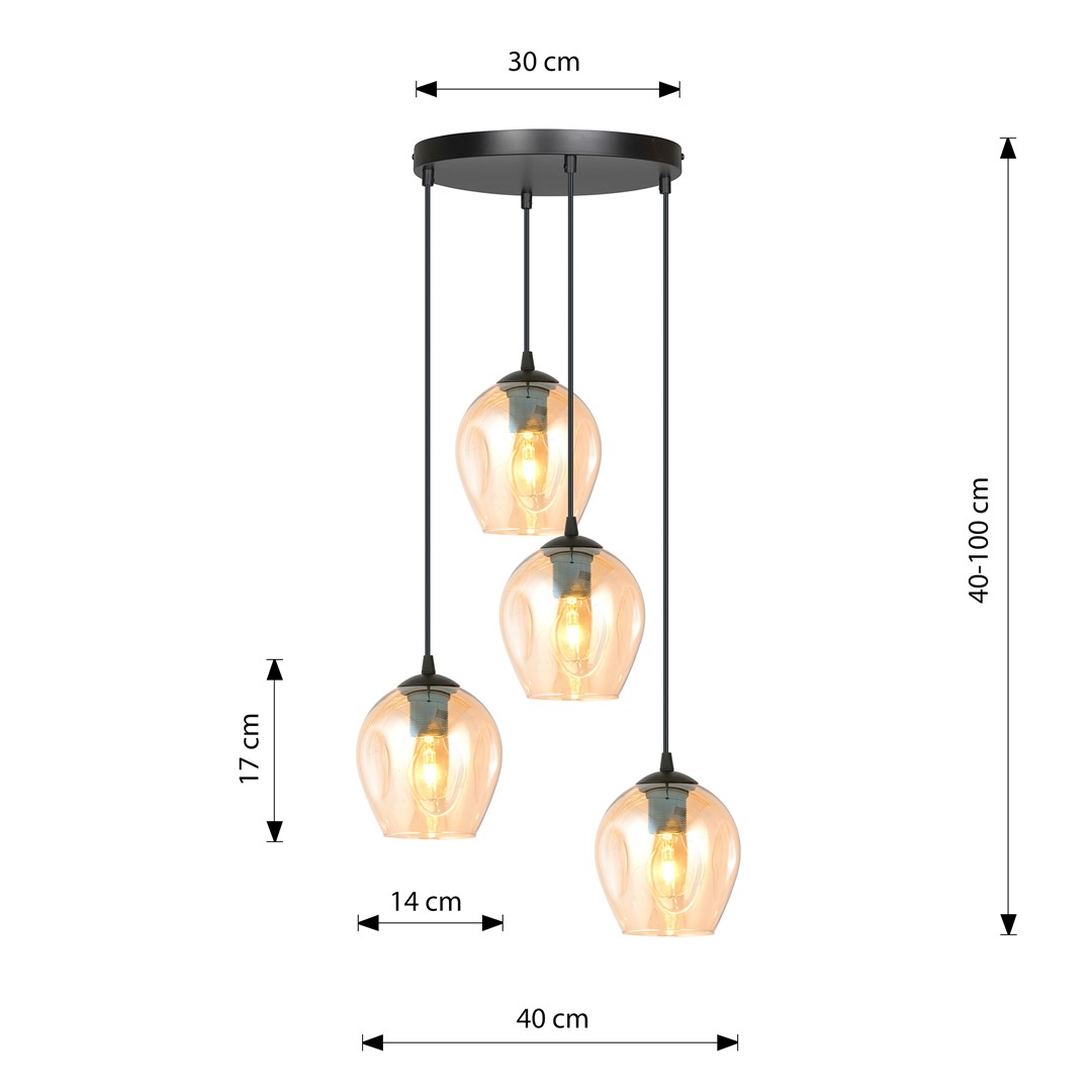 Hanglamp Gukira Zwart Ø14 cm - Afbeelding 8