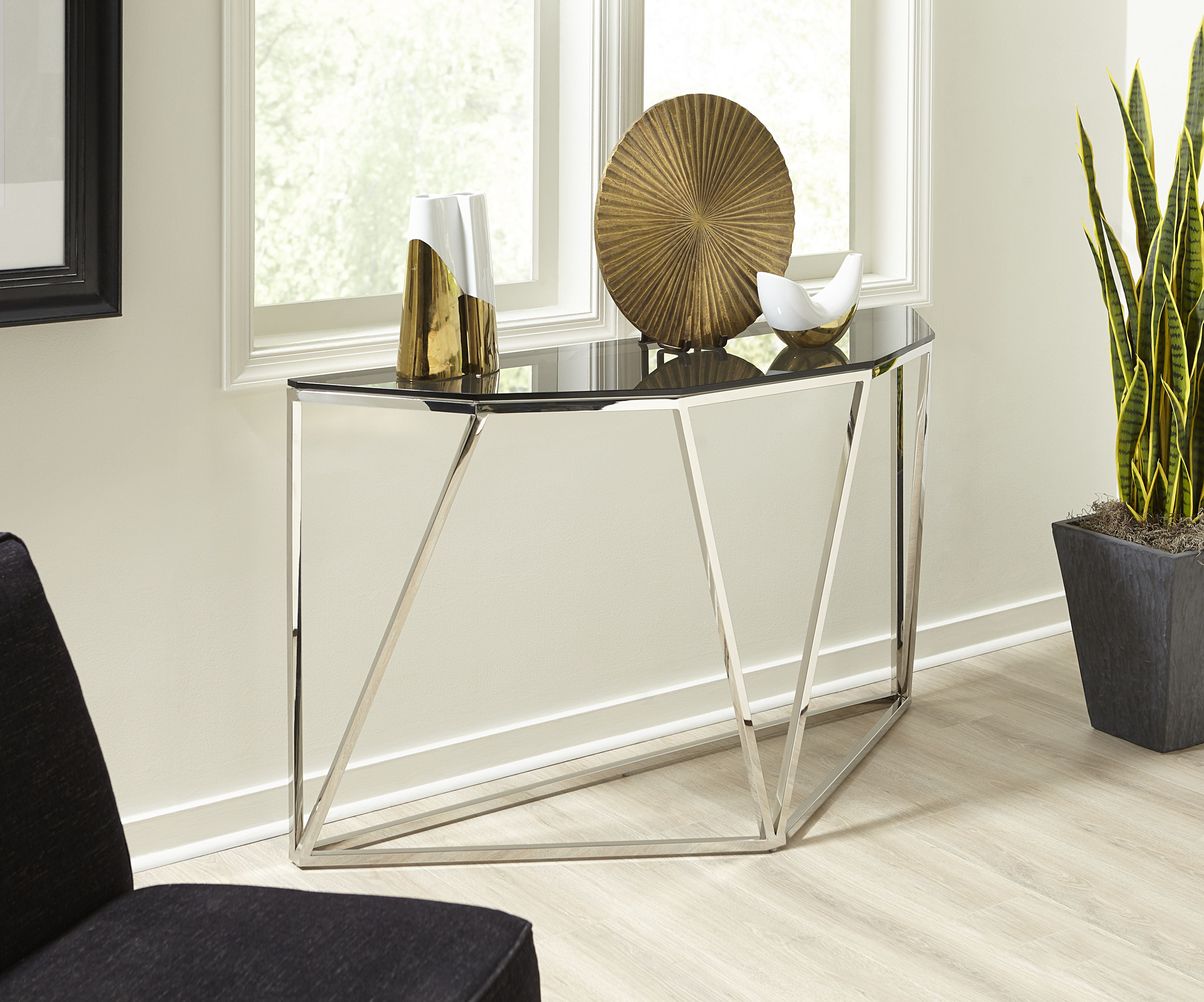 Sidetable Hiellon Staal 140 cm