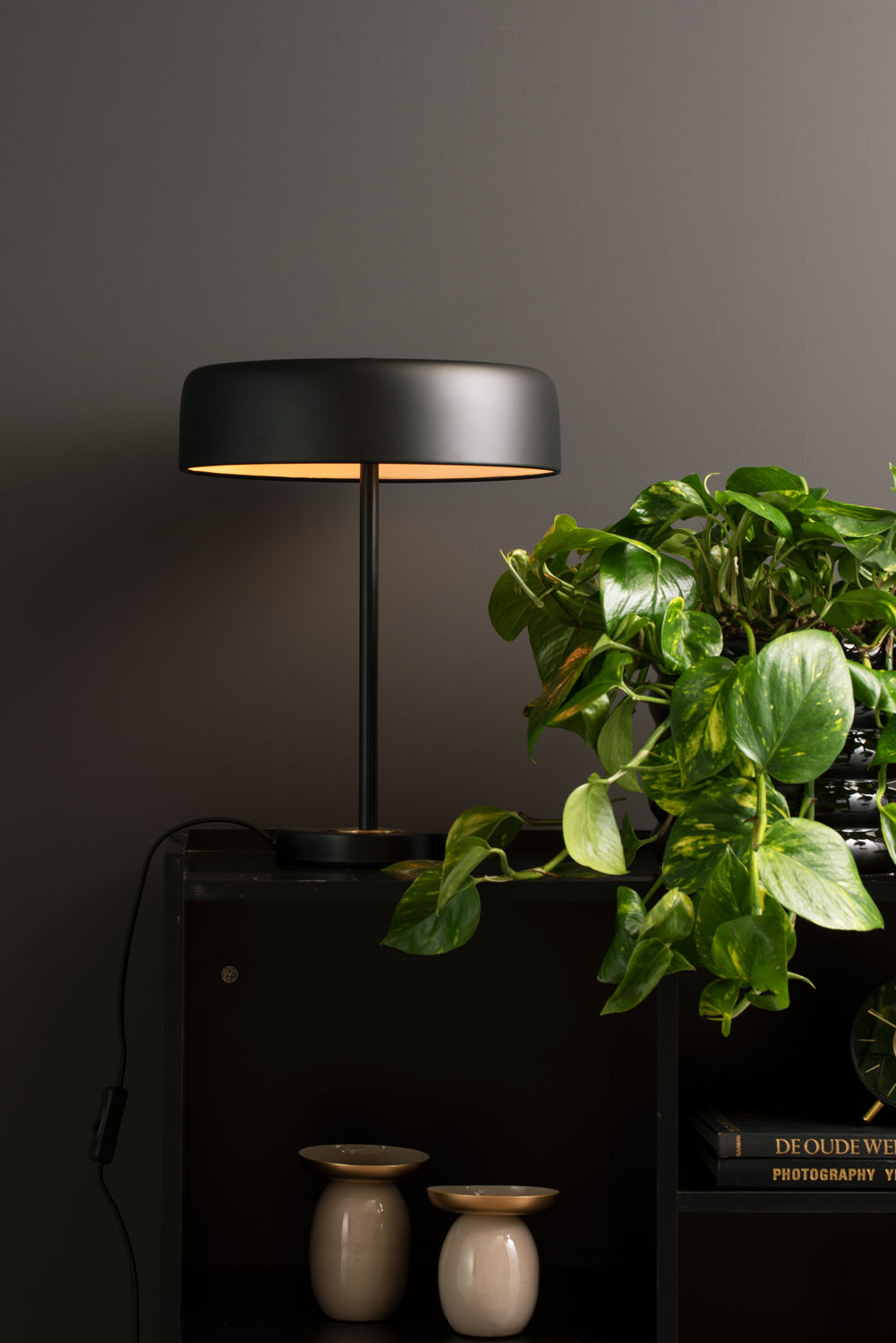 Tafellamp Keensan Zwart Ø30 cm - Afbeelding 5