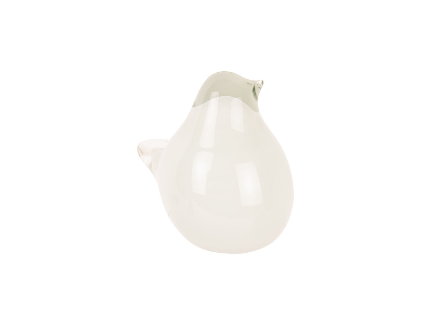 Beeld Pieltaro Glas Wit H8 cm - Afbeelding 2