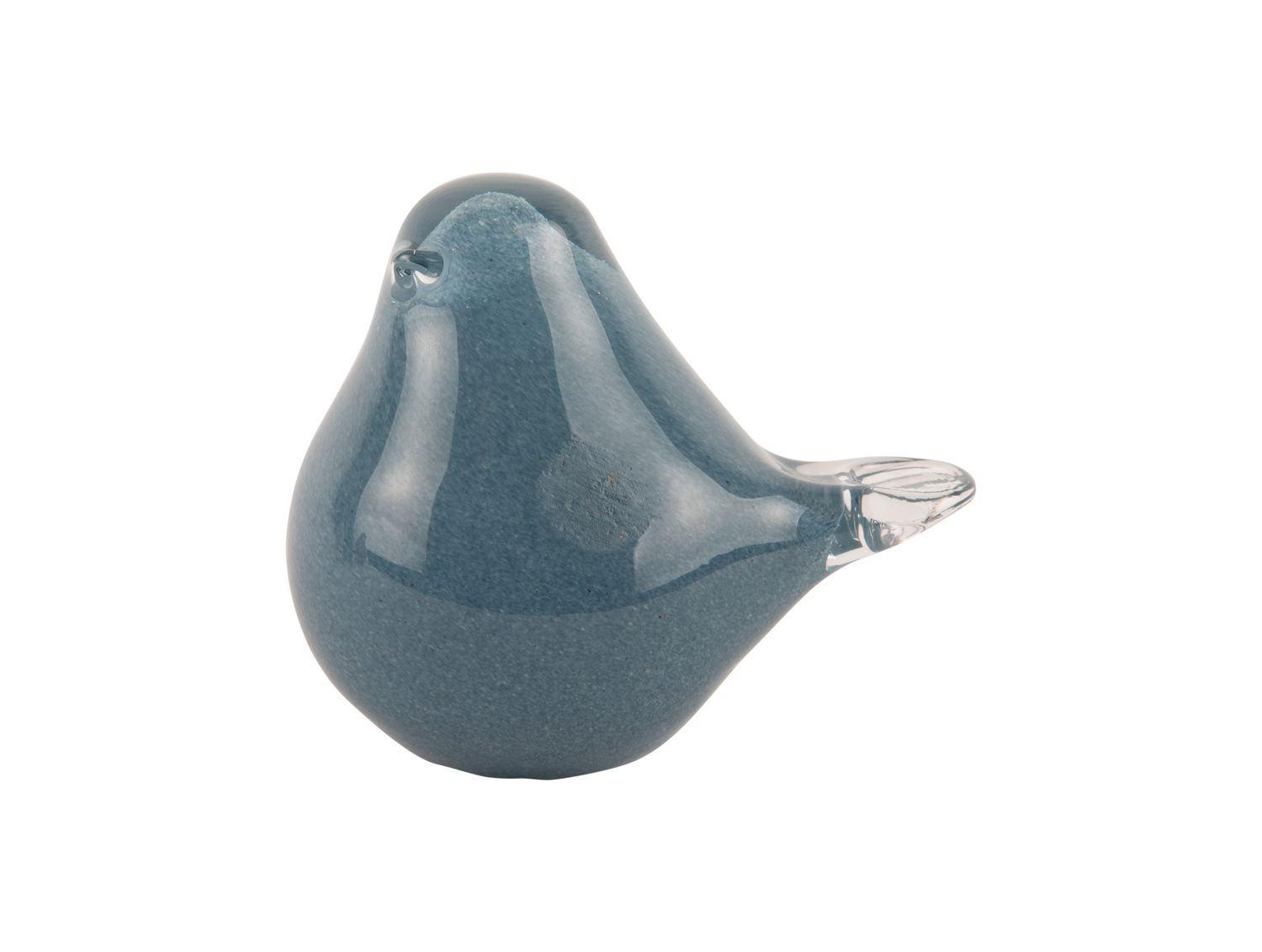Beeld Breentone glas zacht blauw, speelse vogelvorm met strakke afwerking en compacte H8 cm