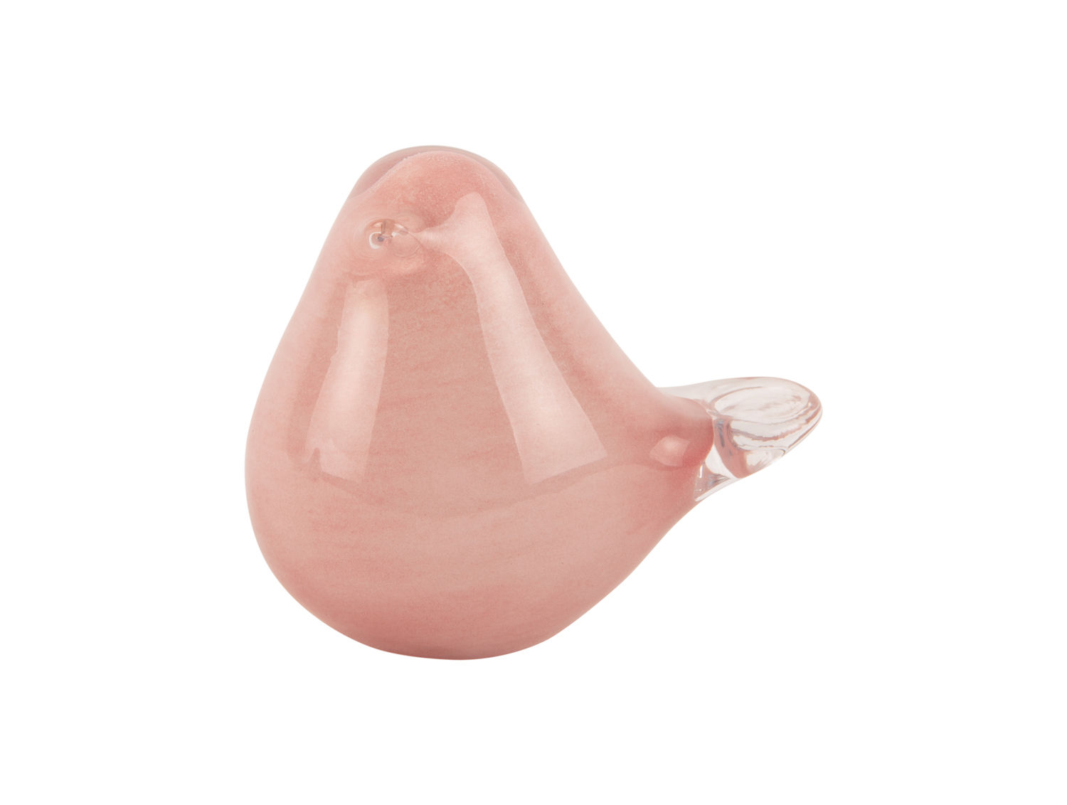 Viekon glasbeeld zacht roze, compact woonaccessoire met strakke afwerking en speels, zacht accent
