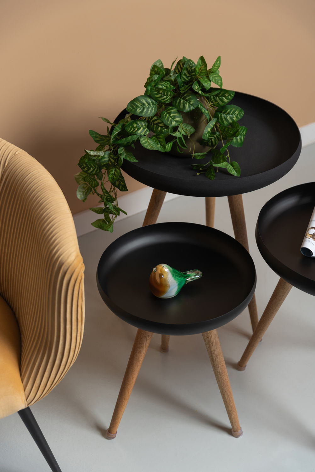 Tafel Girdero Mangohout Ø52 cm - Afbeelding 6