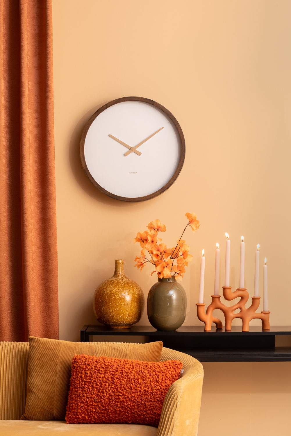 Wandklok Laummak Hout - Afbeelding 5