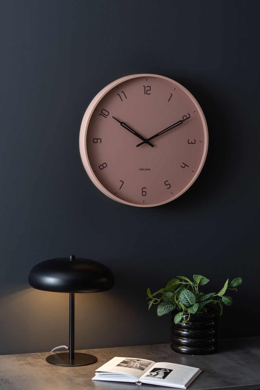 Wandklok Deevi Roze - Afbeelding 4