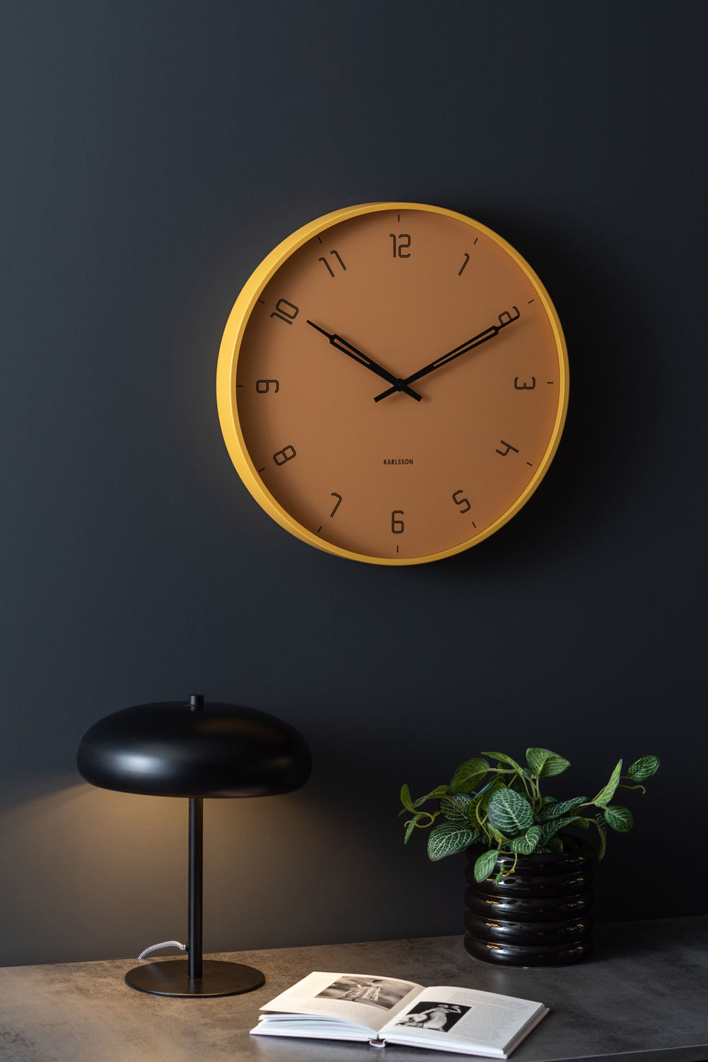 Wandklok Sloondura Geel - Afbeelding 4