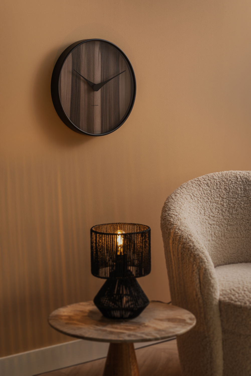 Wandklok Skaulol Hout - Afbeelding 4