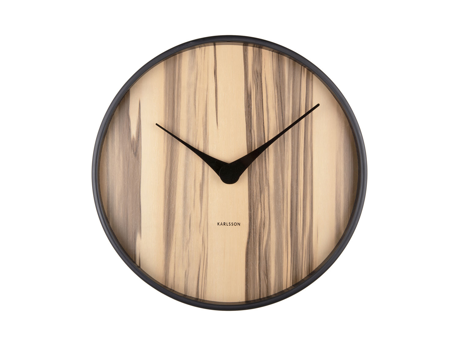 Wandklok Fliessond Hout - Afbeelding 2