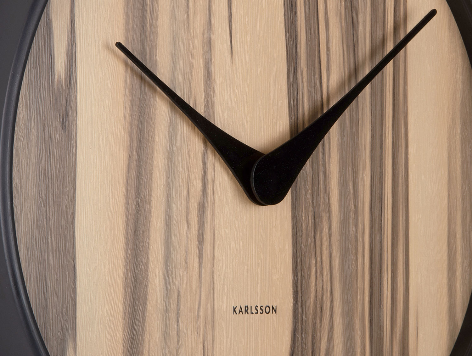 Wandklok Fliessond Hout - Afbeelding 3