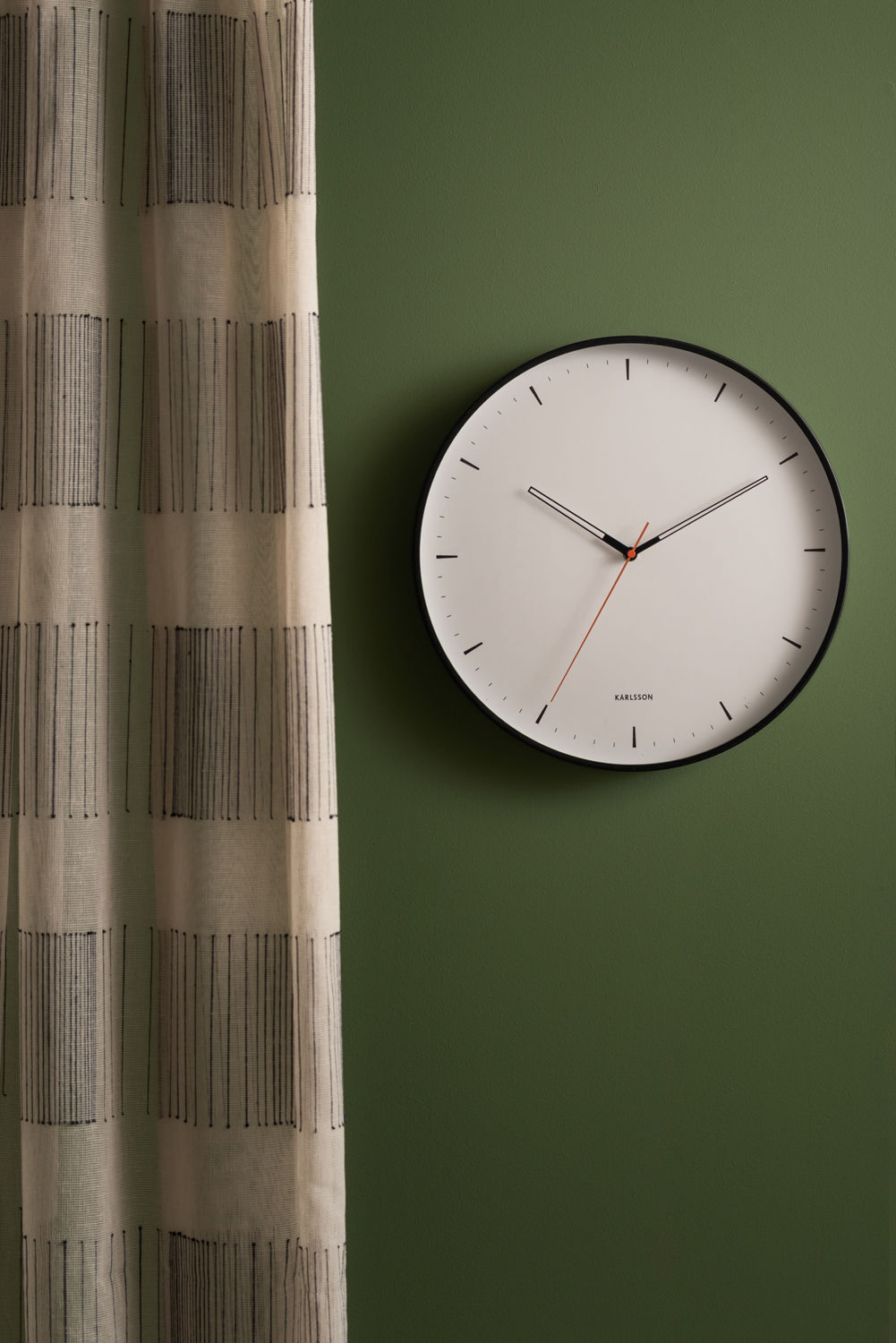 Wandklok Flessis Zwart - Afbeelding 4