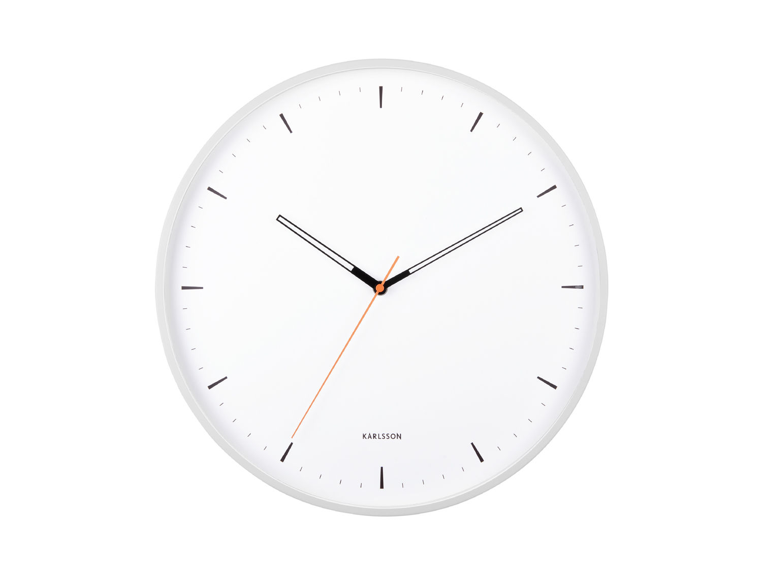 Wandklok Naarmund Wit - Afbeelding 2
