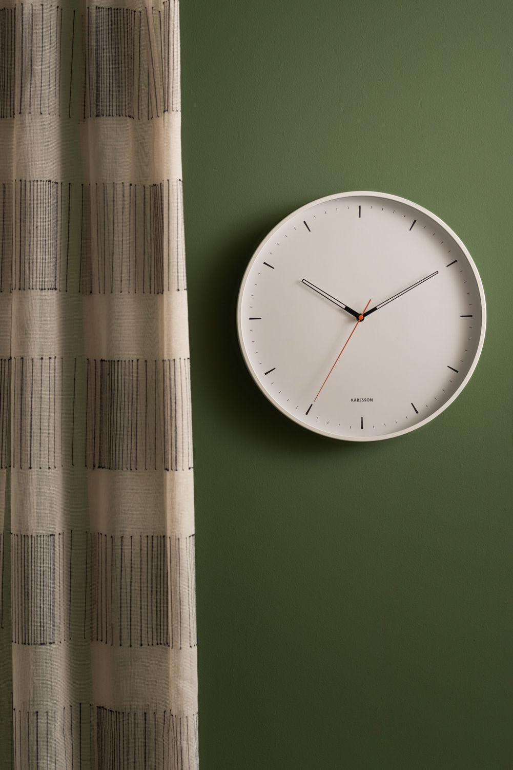 Wandklok Naarmund Wit - Afbeelding 4
