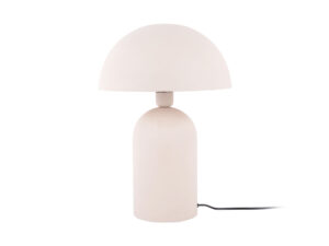 Tafellamp Reensi warm grijs H43 cm met mushroom vorm en textured finish