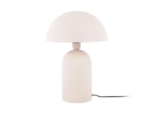 Tafellamp Reensi warm grijs H43 cm met mushroom vorm en textured finish