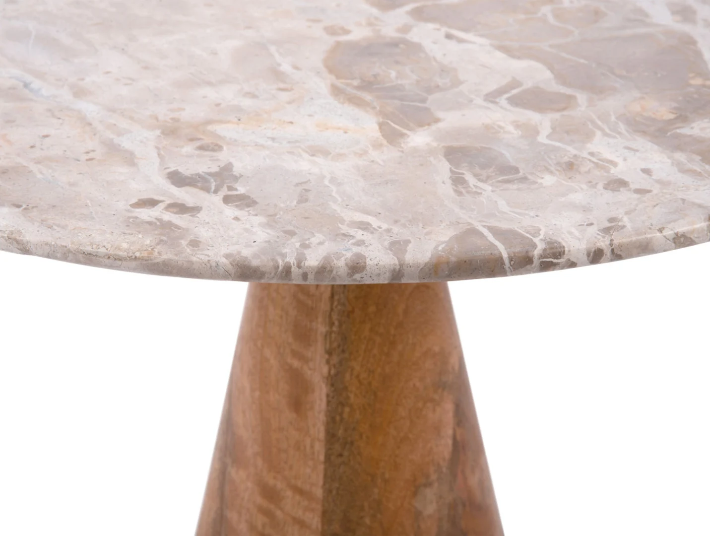 Eettafel Tafel Sleiltano Ø40 cm mangohout - Afbeelding 2
