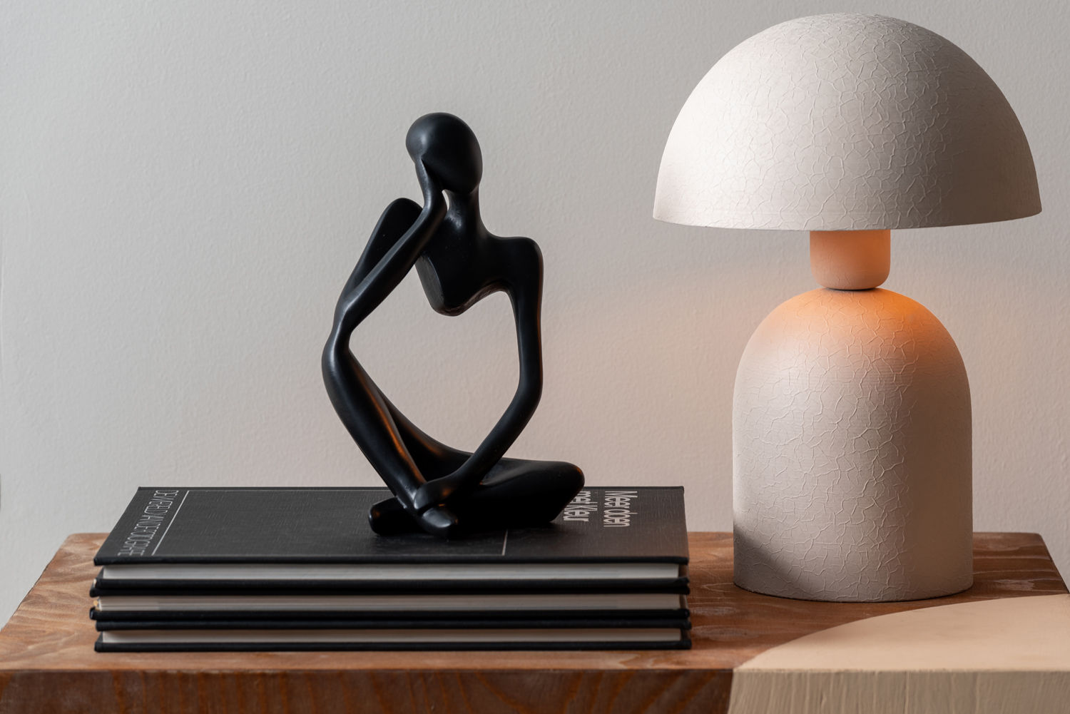 Beeld Staarmund Polyresin Zwart H24 cm - Afbeelding 4
