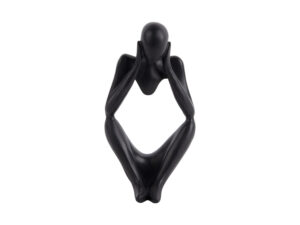 Beeld Faaltund Polyresin Zwart H21 cm