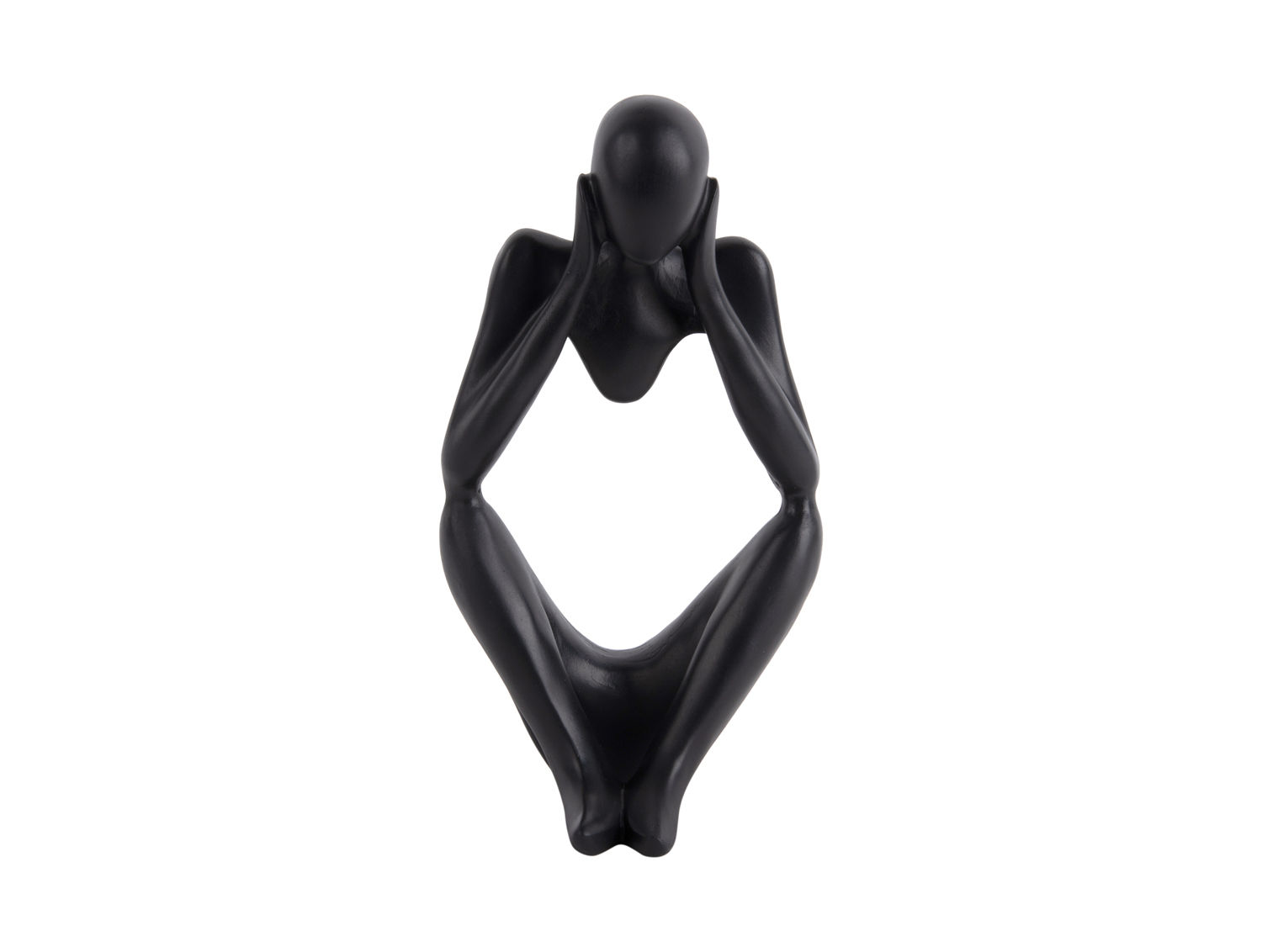 Beeld Faaltund Polyresin Zwart H21 cm