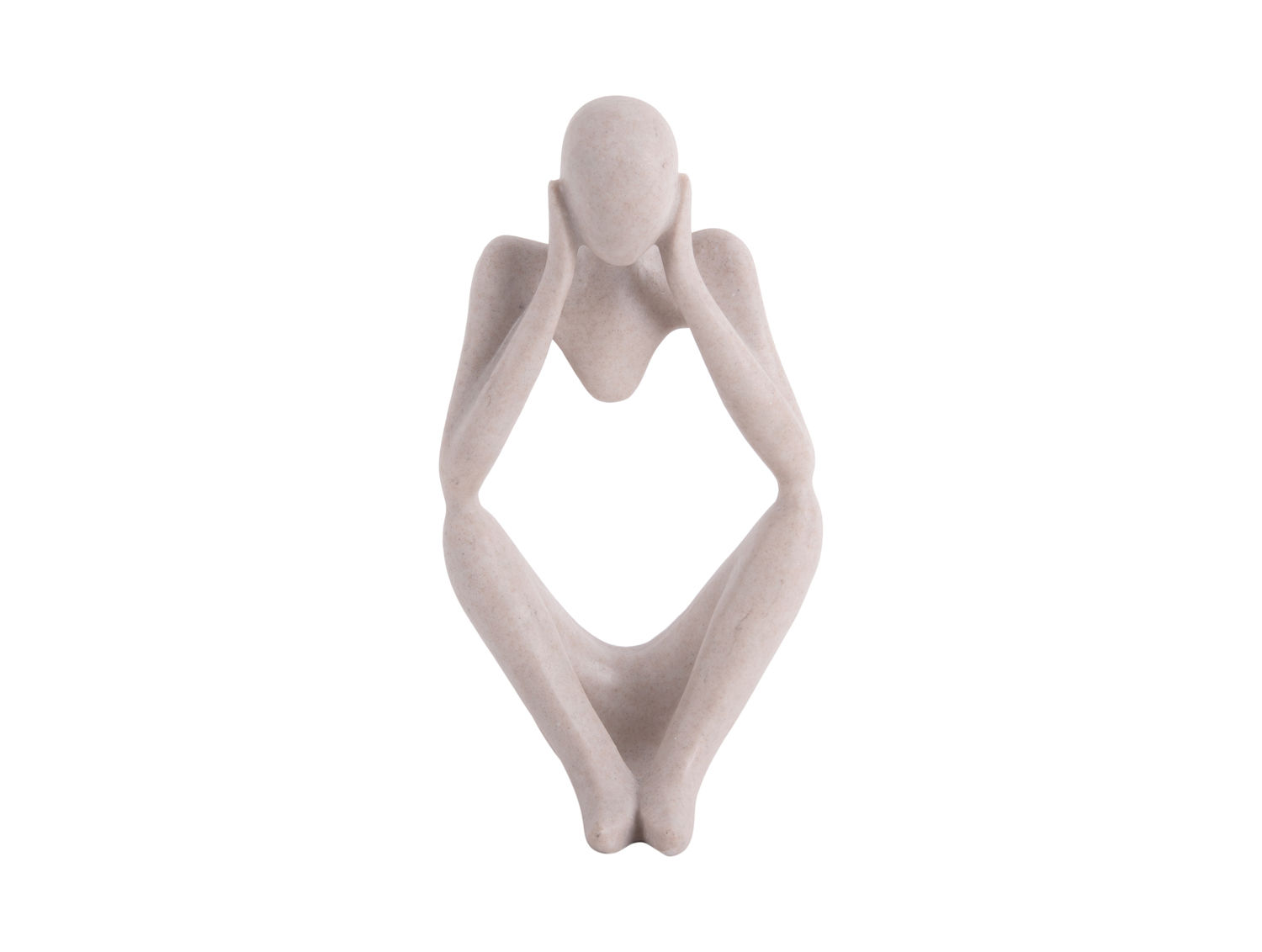 Beeld Goote Polyresin Lichtgrijs H21 cm