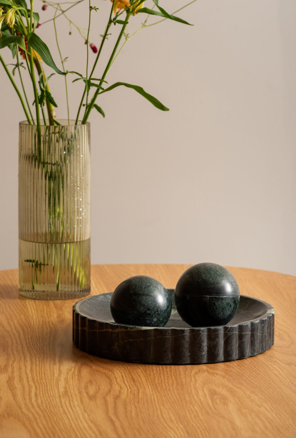 Beeld Nagano Marmer Donkergroen H10 cm - Afbeelding 2