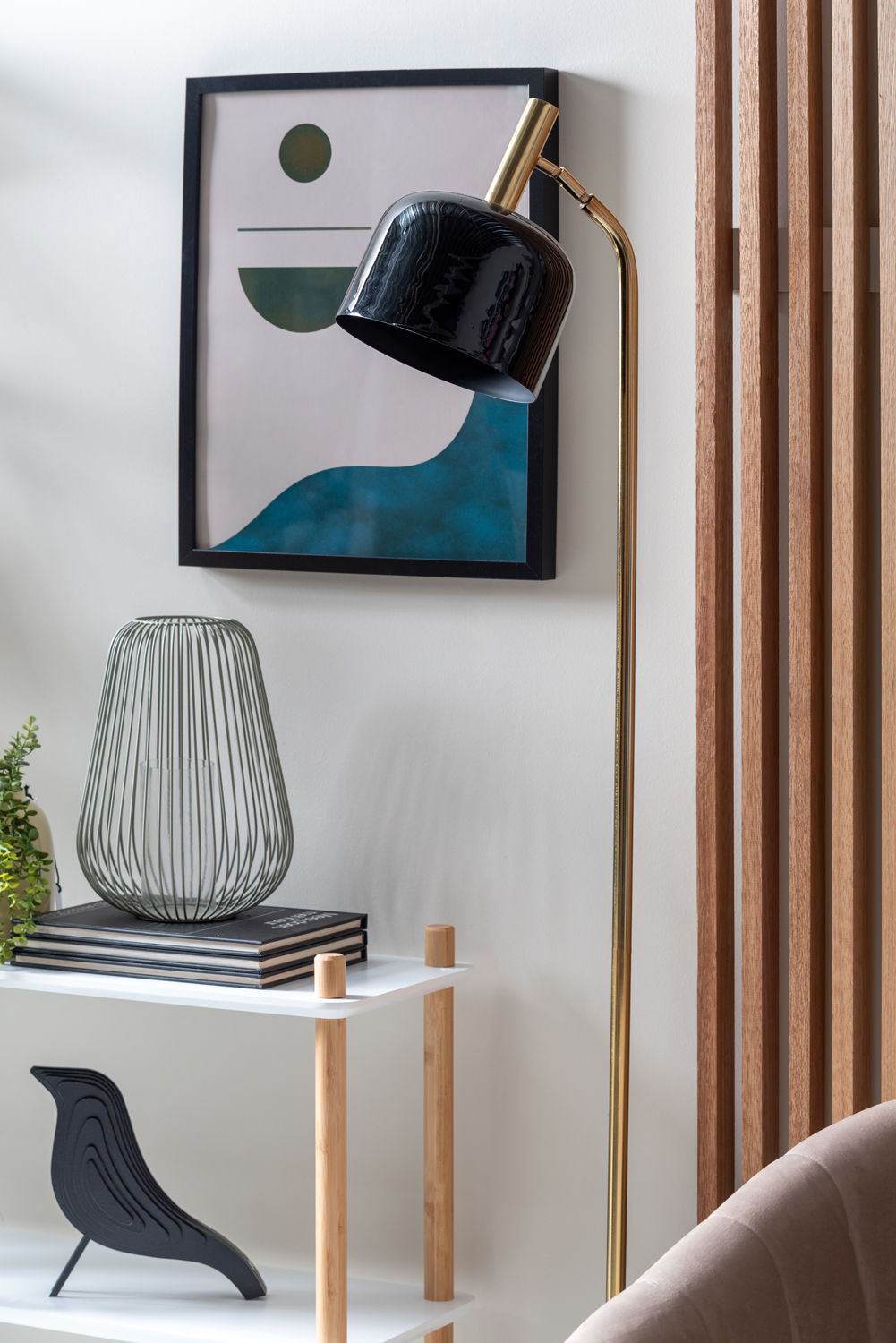 Vloerlamp Kessia Zwart H164 cm - Afbeelding 4