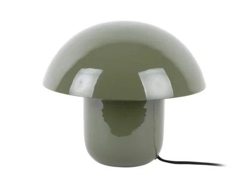 Tafellamp Tiestund Groen met paddenstoelvorm en glanzende jungle green afwerking, compact en decoratief