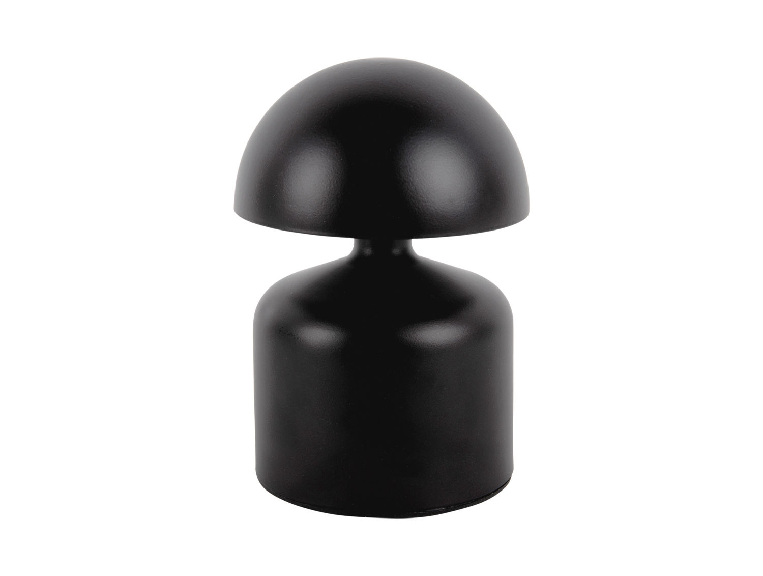 Tafellamp Taarrira zwart H14 cm met strakke ronde vorm en moderne, compacte uitstraling