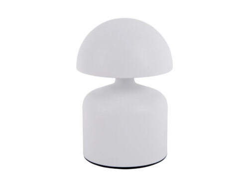 Leitmotiv Tafellamp Praros Wit H14 cm, compacte moderne LED-lamp met strakke ronde vorm