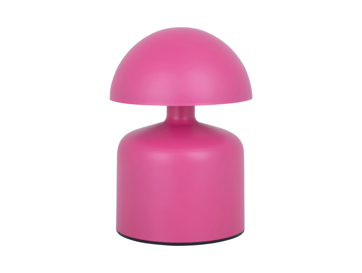 Tafellamp Lensy helder roze, compacte LED-lamp met paddenstoelvorm voor bureau of nachtkastje