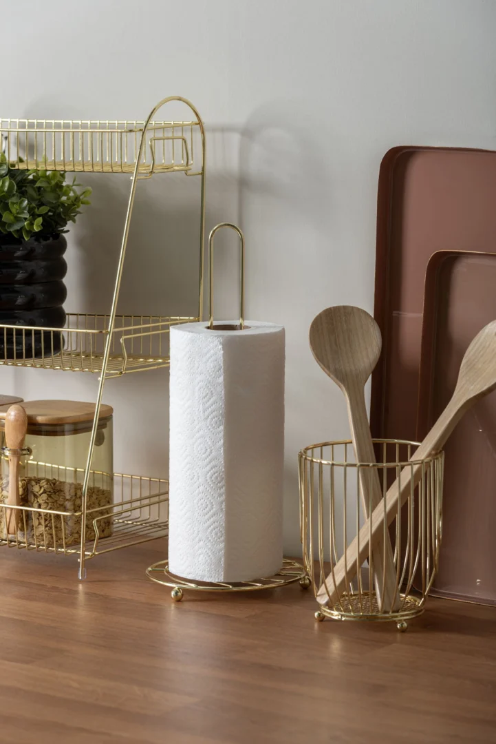 Woonaccessoire Grautond Metaal Goud - Afbeelding 4