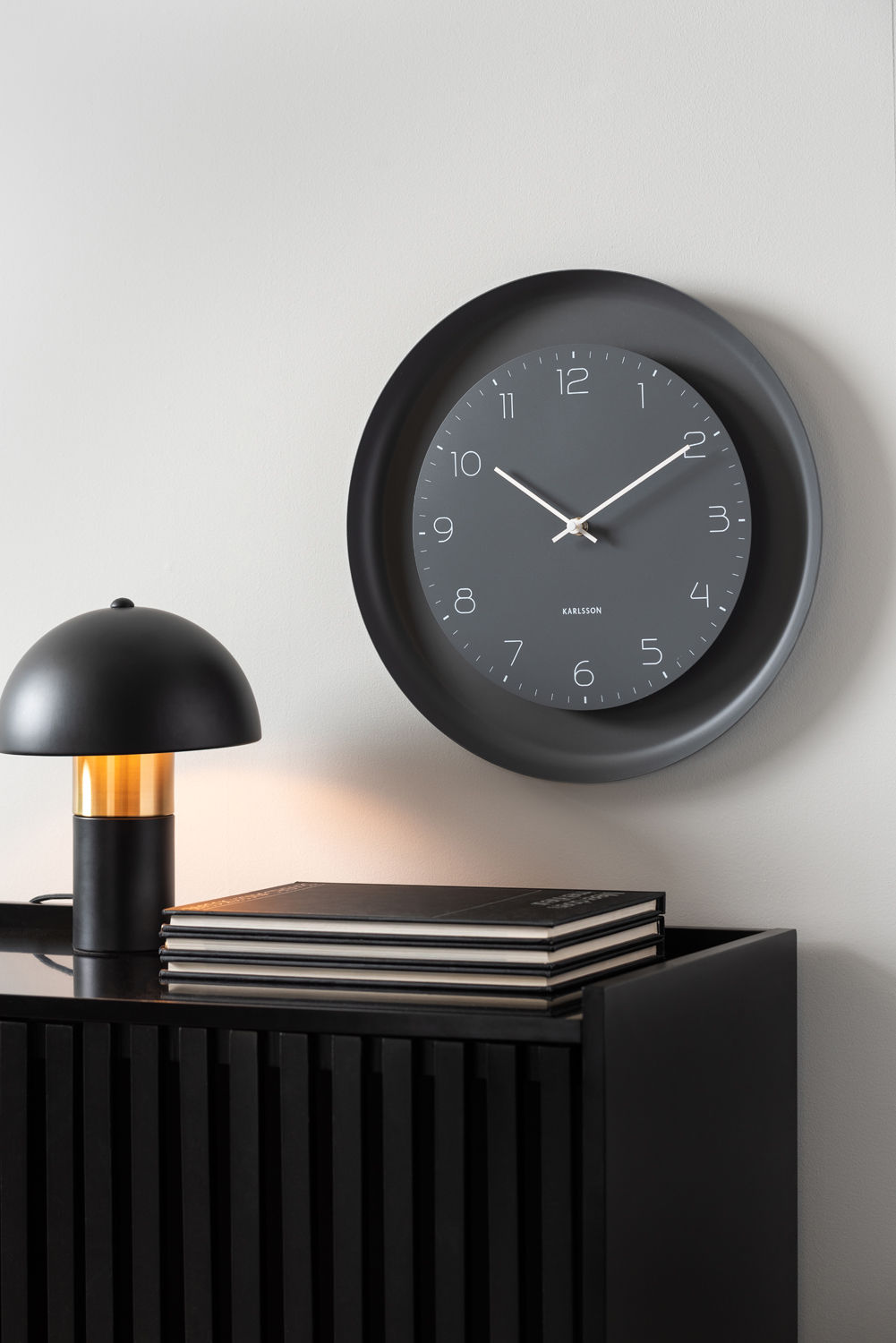 Wandklok Flintone Donkergrijs - Afbeelding 4